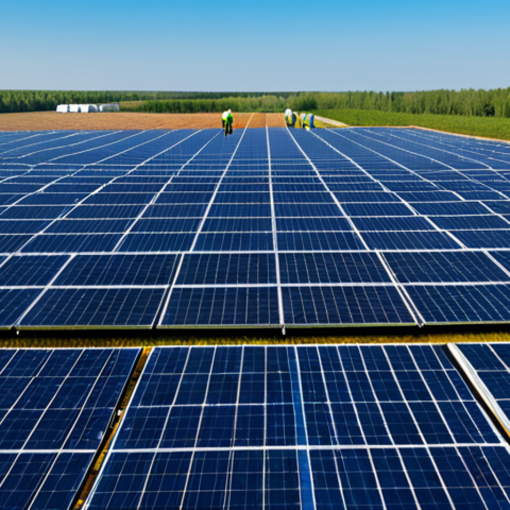 지속가능성 모의 사례 문제 - Renewable Energy - Solar Panels in Southern Russia**

Prompt: "A wide shot of a modern solar panel f...