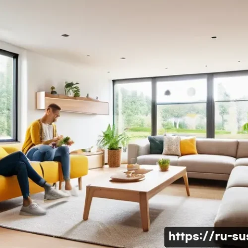 지속가능성과 관련된 최신 뉴스 - **Prompt 1: Sustainable Home Life**
    "A cozy, brightly lit living room in a modern apartment, sho...